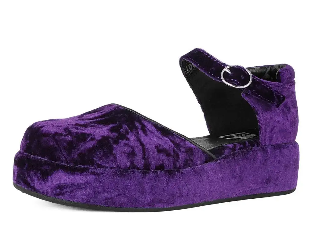 Image of Purple Velvet Wrapped Mary Jane