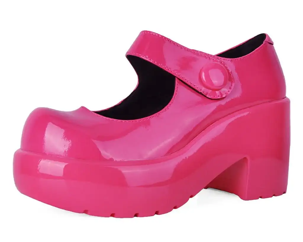 Image of Pink Liquid Bubble Mary Jane Platform