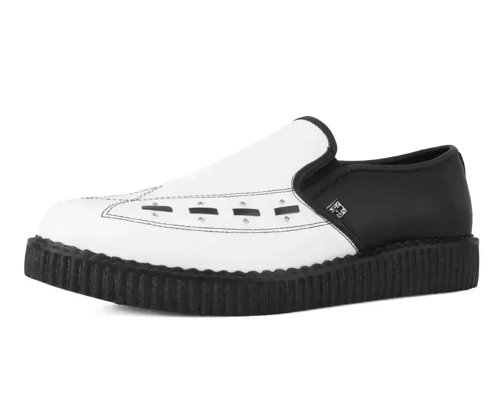 Image of Black & White Slip-On Creeper