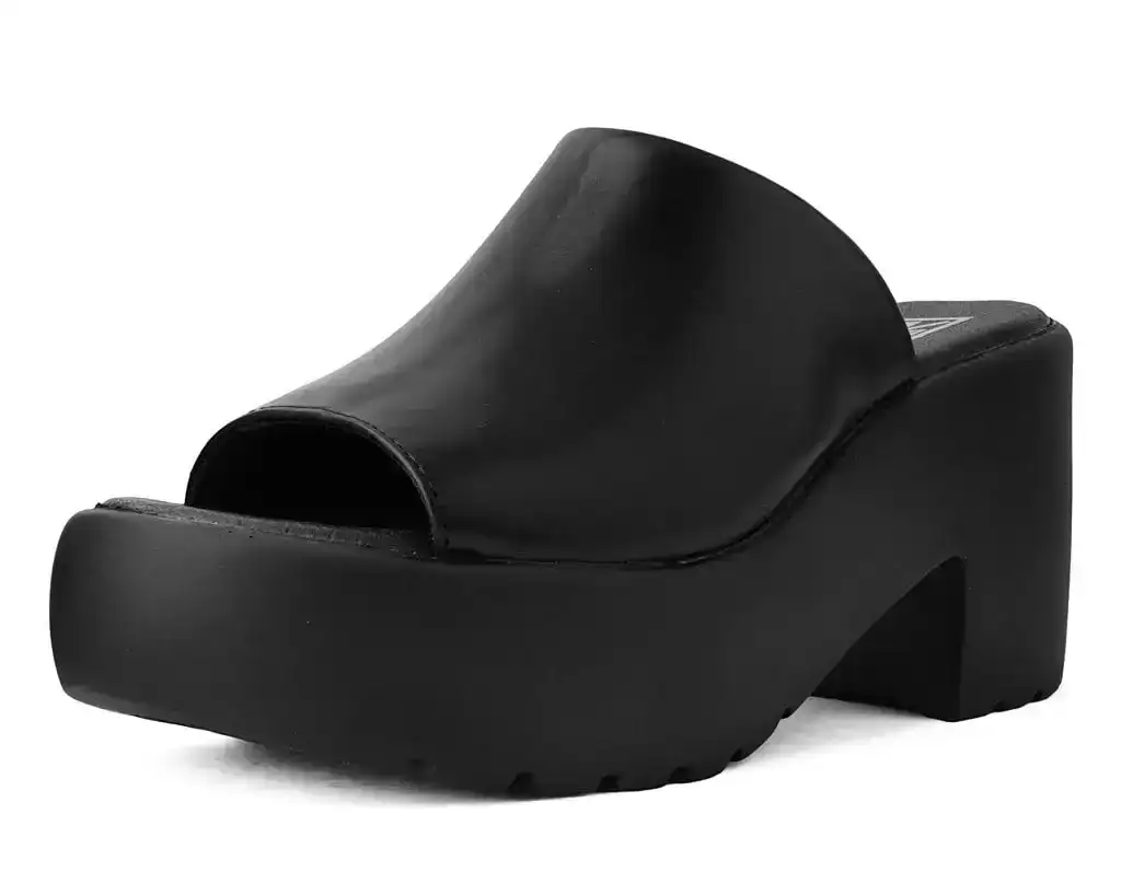 Image of Black Bubble Mule Heel