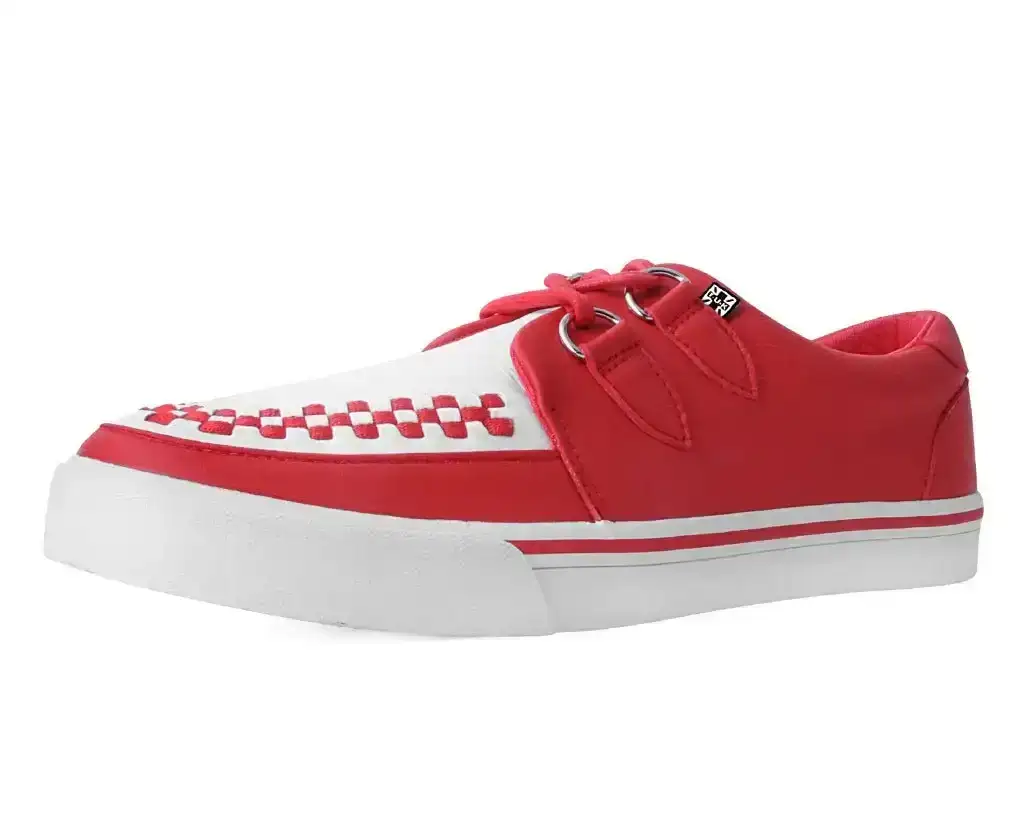 Image of Red & White 2-Ring Creeper Sneaker