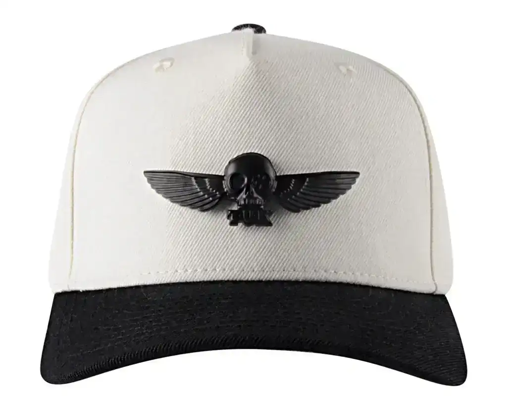 Image of Black & Cream T.U.K. Wing Pin Hat