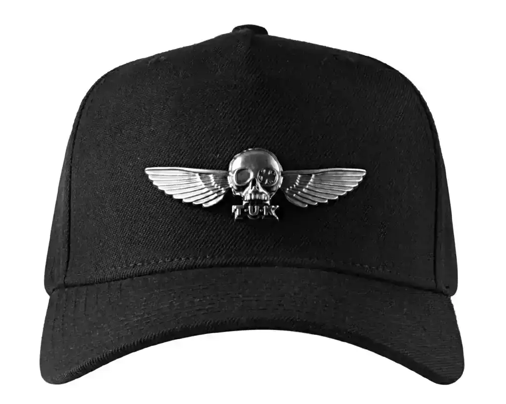 Image of Black T.U.K. Wing Pin Hat