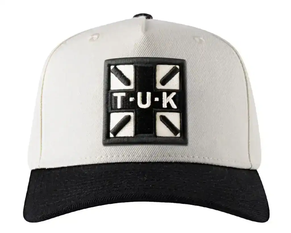 Image of Black & Cream T.U.K. Logo Hat