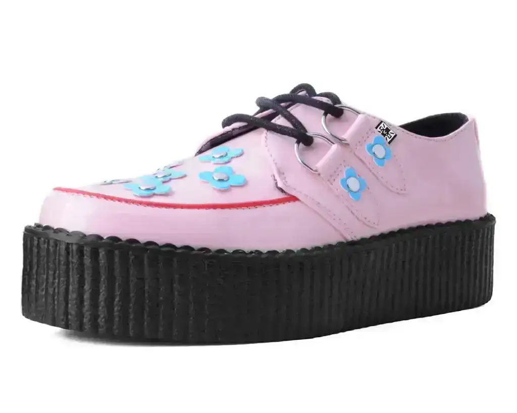 Image of Pink & Blue Patent Flower Viva Mondo Creeper