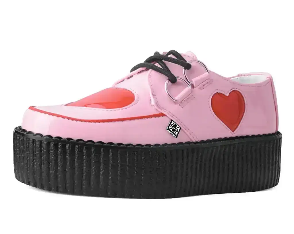 Image of Pink & Red Heart Viva Mondo Creeper