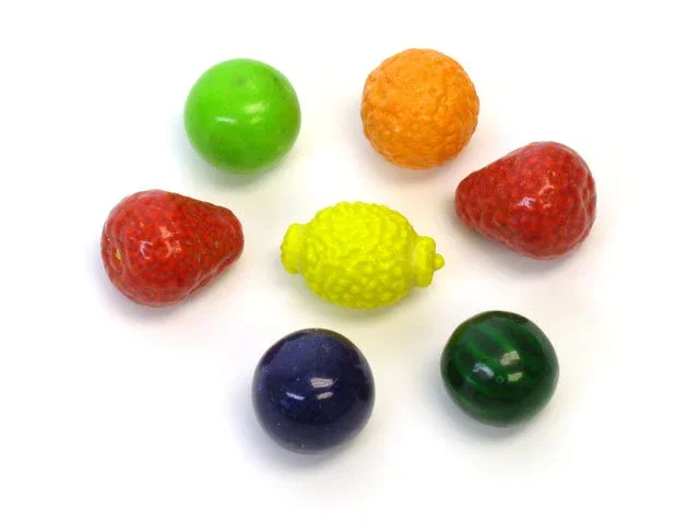 Image of Dubble Bubble Seedling Fruit Gumballs - bulk 3 lb bag