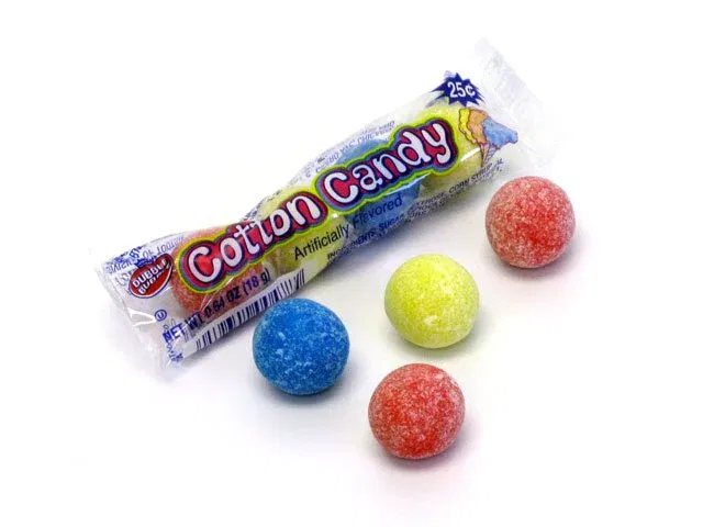 Image of Dubble Bubble Cotton Candy Gumballs - 4-piece tube