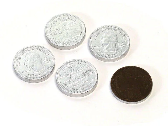 Image of Chocolate Silver Coins - US Quarter- bulk