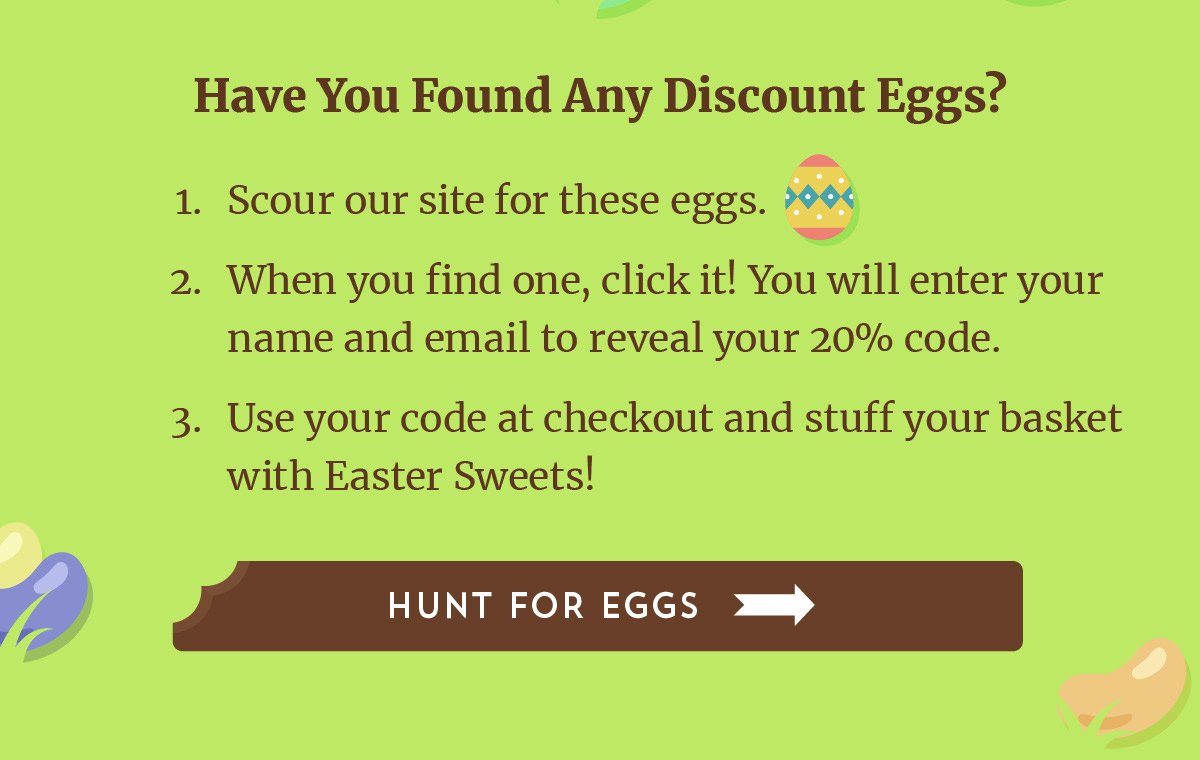 Easter Promo Graphic. Save 15% site-wide with code BUNNY.