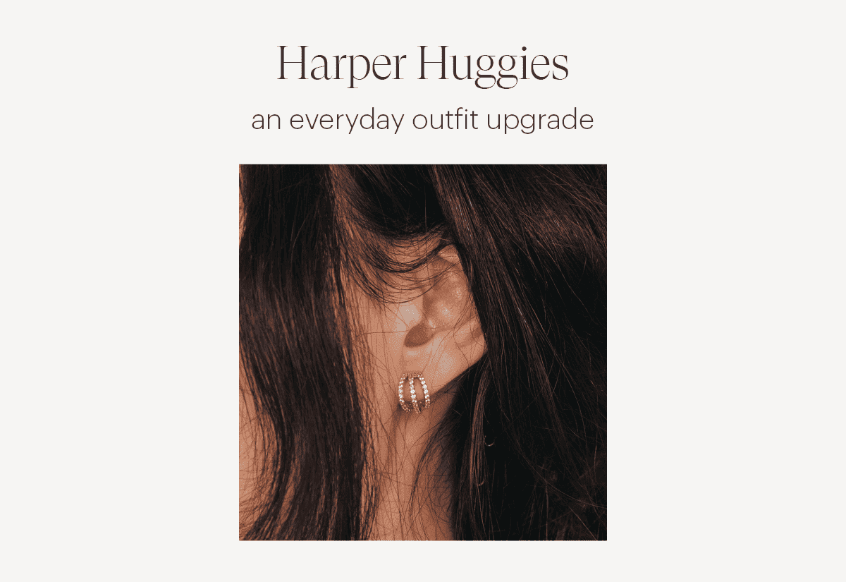 Harper Huggie Hoops