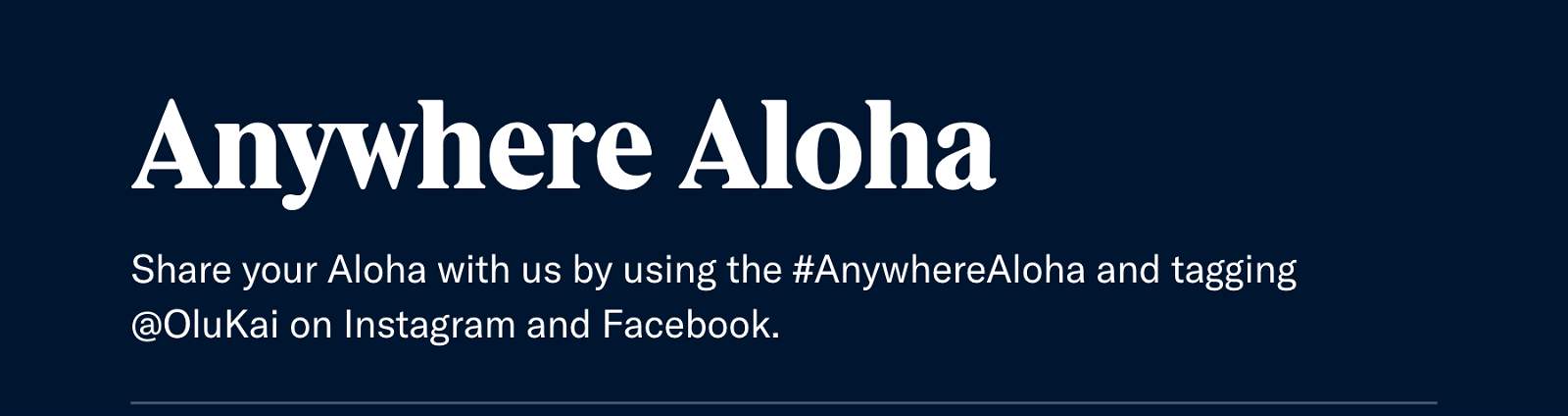 Anywhere Aloha