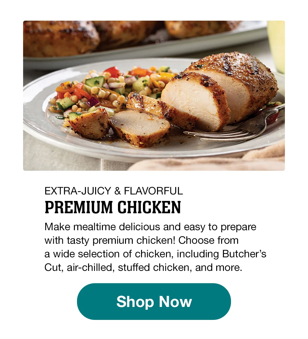 Plump & Juicy Perfection | Air-Chilled Chicken - Get ready for the best tasting chicken of your life. Our air-chilling process accentuates the flavor and creates a more tender, more succulent experience. || Shop Now
