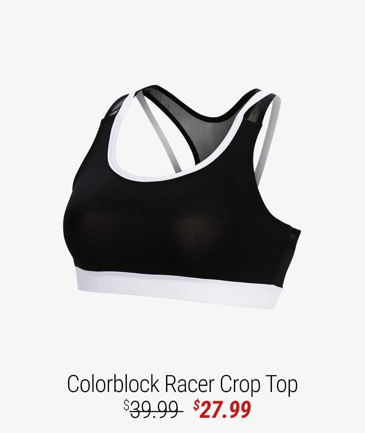 GK ALL STAR COLORBLOCK RACER CROP TOP