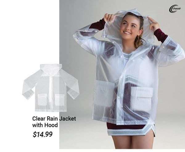 CHASSE CLEAR RAIN JACKET WITH HOOD