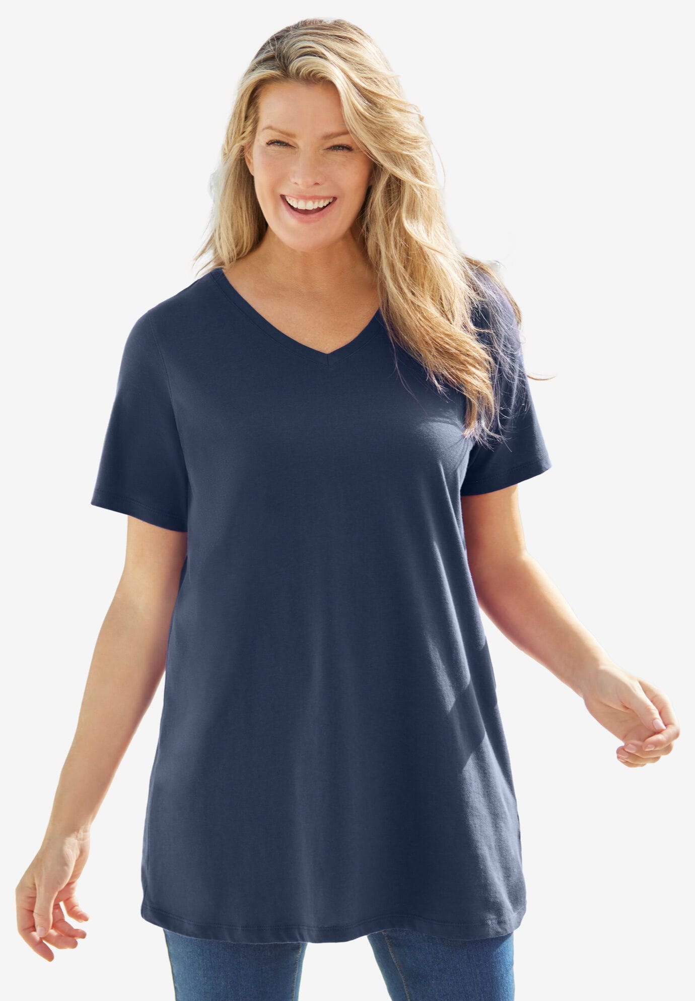 Perfect ShortSleeve VNeck Tunic\ufeff