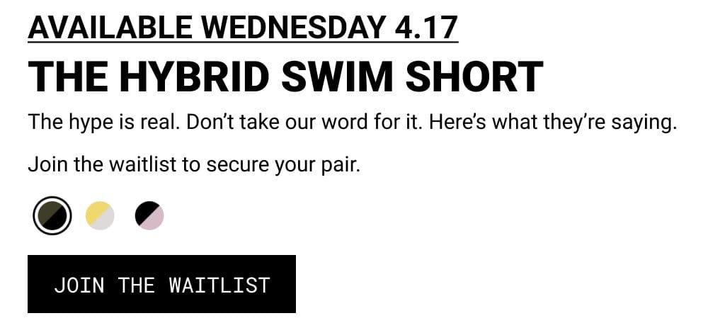 The Hybrid Swim Short by ONE BONE