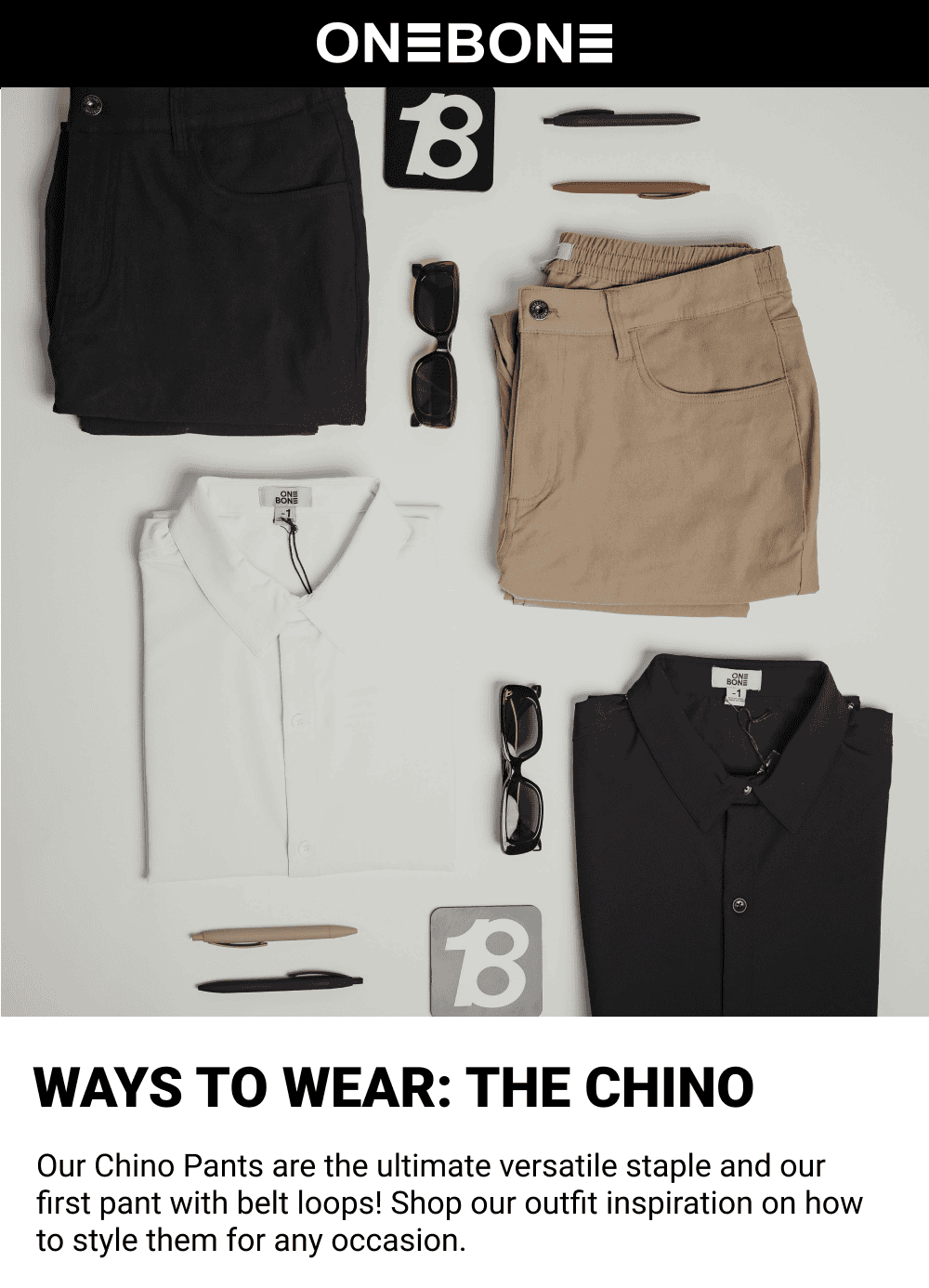 Ways to wear the chino pant - Our Chino Pants are the ultimate versatile staple and our first pant with belt loops! Shop our outfit inspiration on how to style them for any occasion.