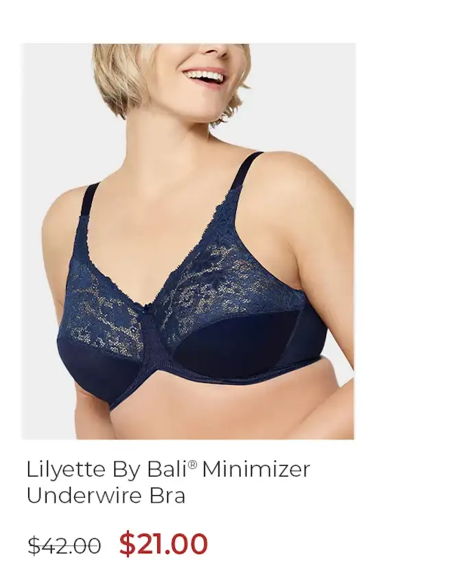 Lilyette by Bali Minimizer Underwire Bra