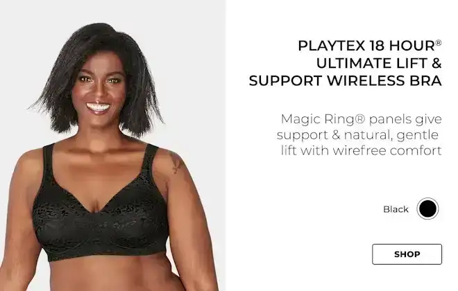 Playtex 18 Hour Ultimate Lift & Support Wireless Bra