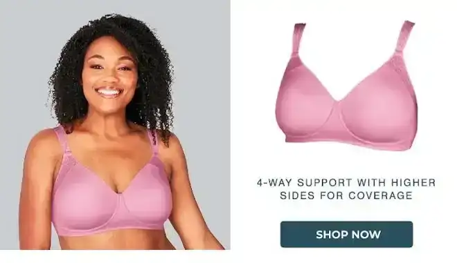 Playtex Secrets Perfectly Smooth Wireless Bra