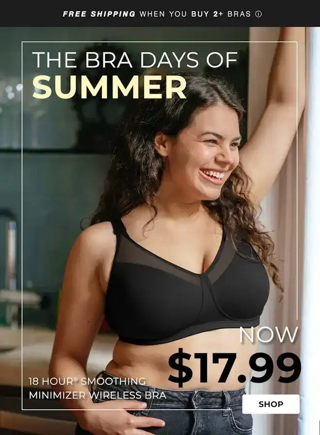 Playtex 18 Hour Smoothing Minimizer Wireless Bra