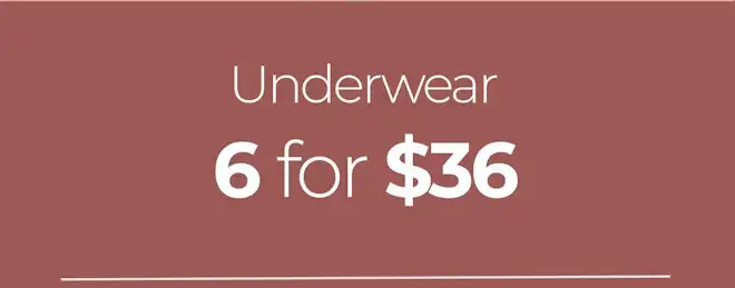 Undie Sale