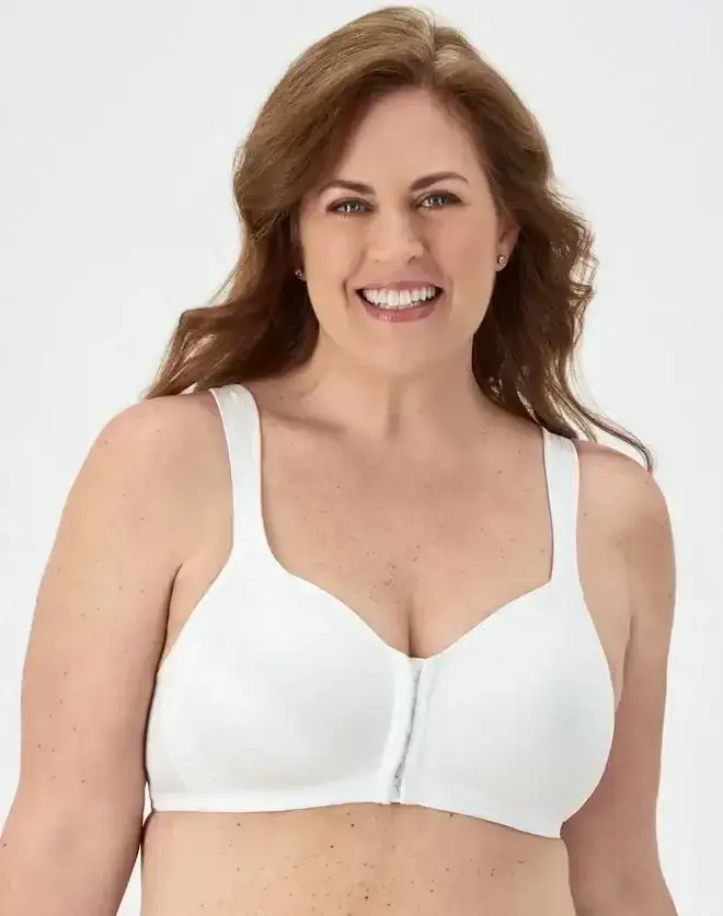 Playtex Women's 18 Hour Front Close Extra Back Support Wireless Bra