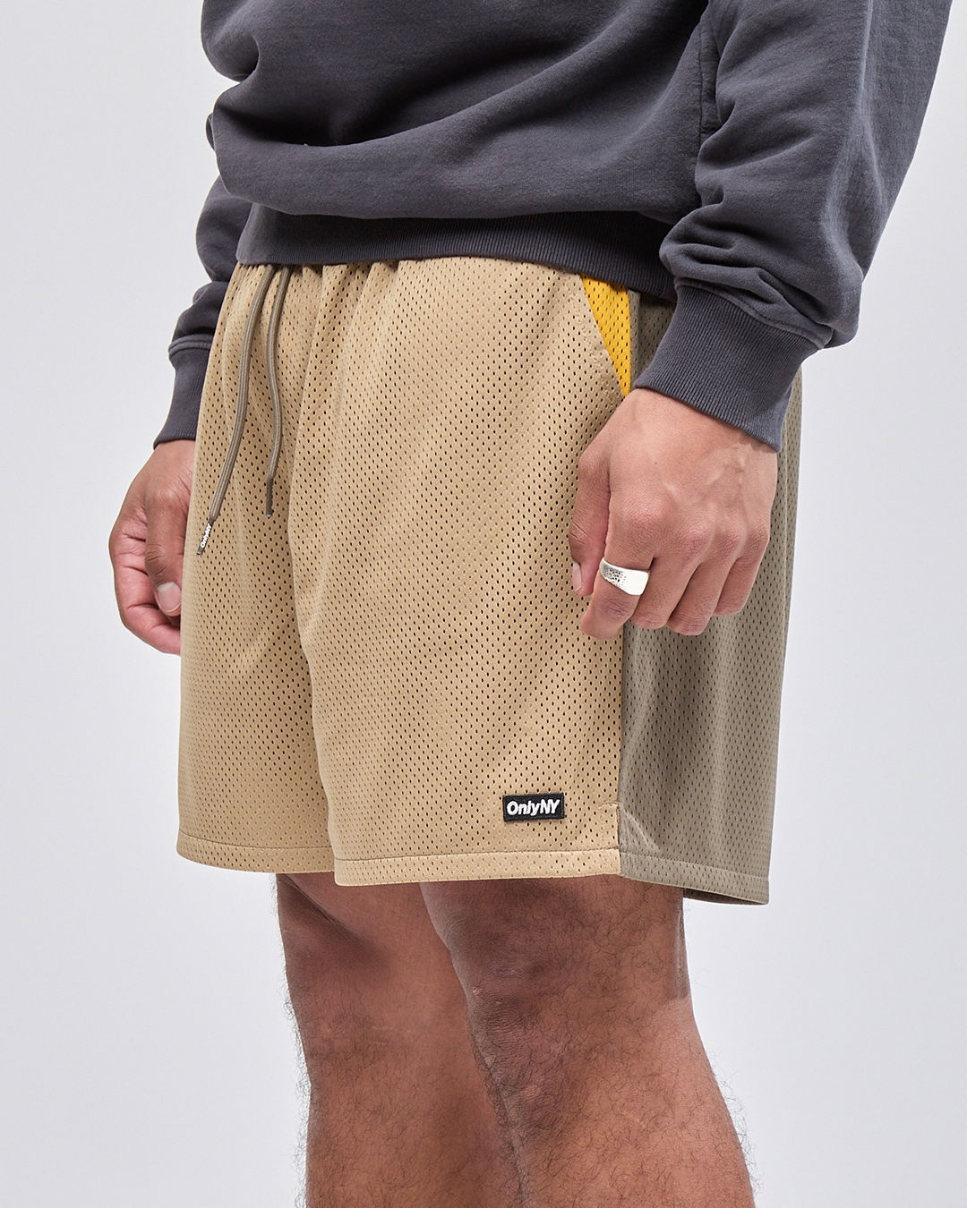 Colorblock Mesh Short