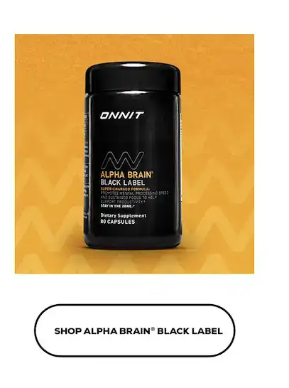 Shop Alpha Brain Black Label 