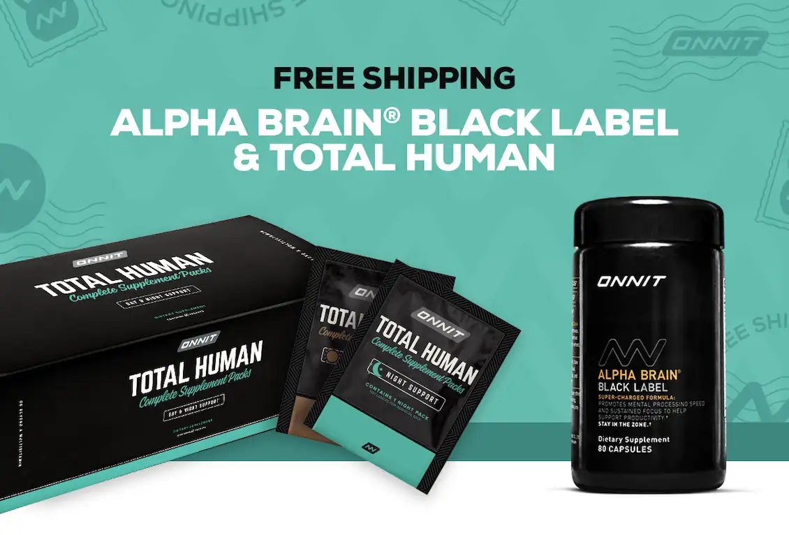 Free Shipping on Alpha Brain and Total Human 