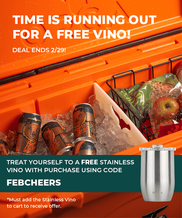 Get a free vino with purchase using code FEBCHEERS