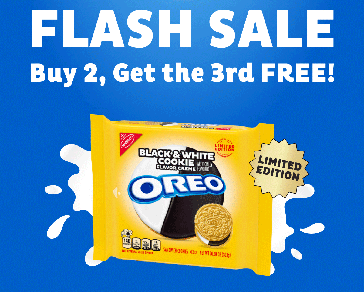 Buy 2, get the 3rd free with code OREOBW. offer ends 3/24 ay 11:59PM