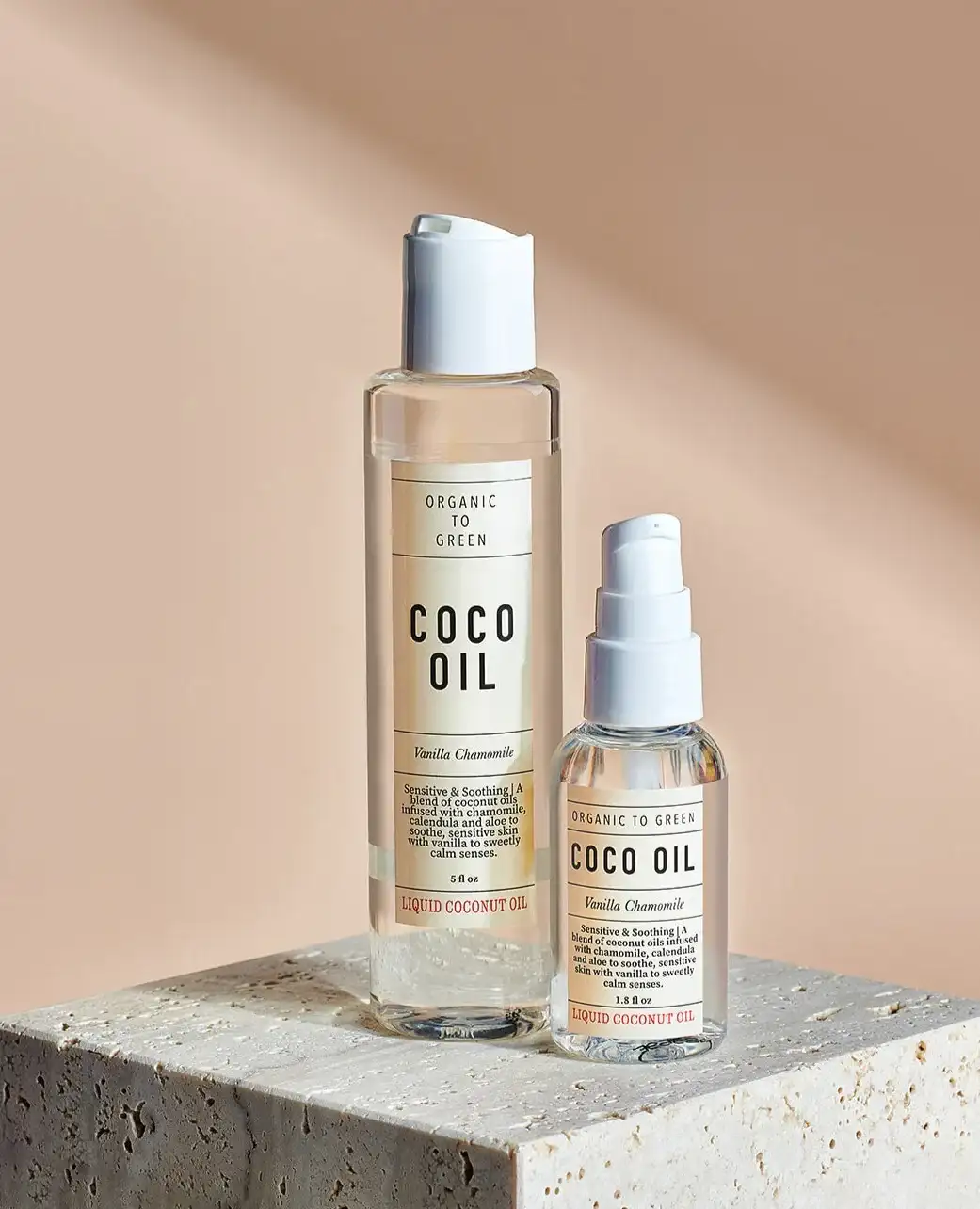 Image of Liquid Coconut Oil Vanilla Chamomile - Sensitive & Soothing Coco Oil