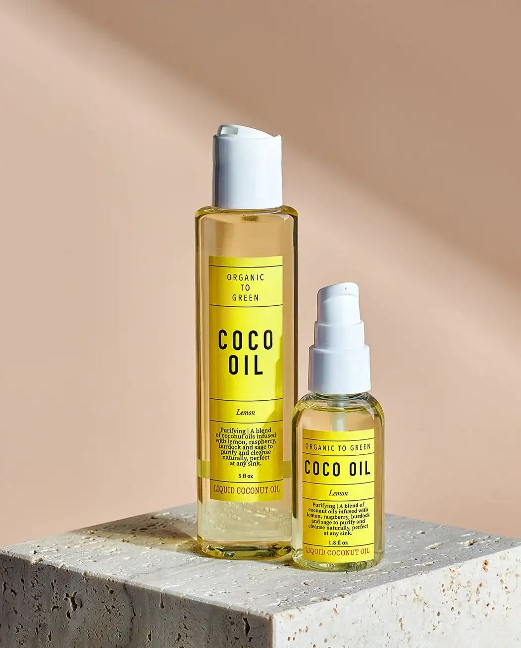 Image of Liquid Coconut Oil Lemon - Purifying Coco Oil