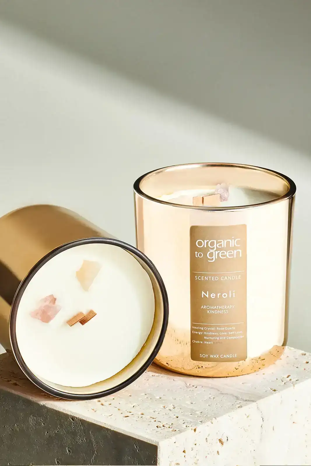 Image of KINDNESS - Neroli Aromatherapy with Rose Quartz CANDLE