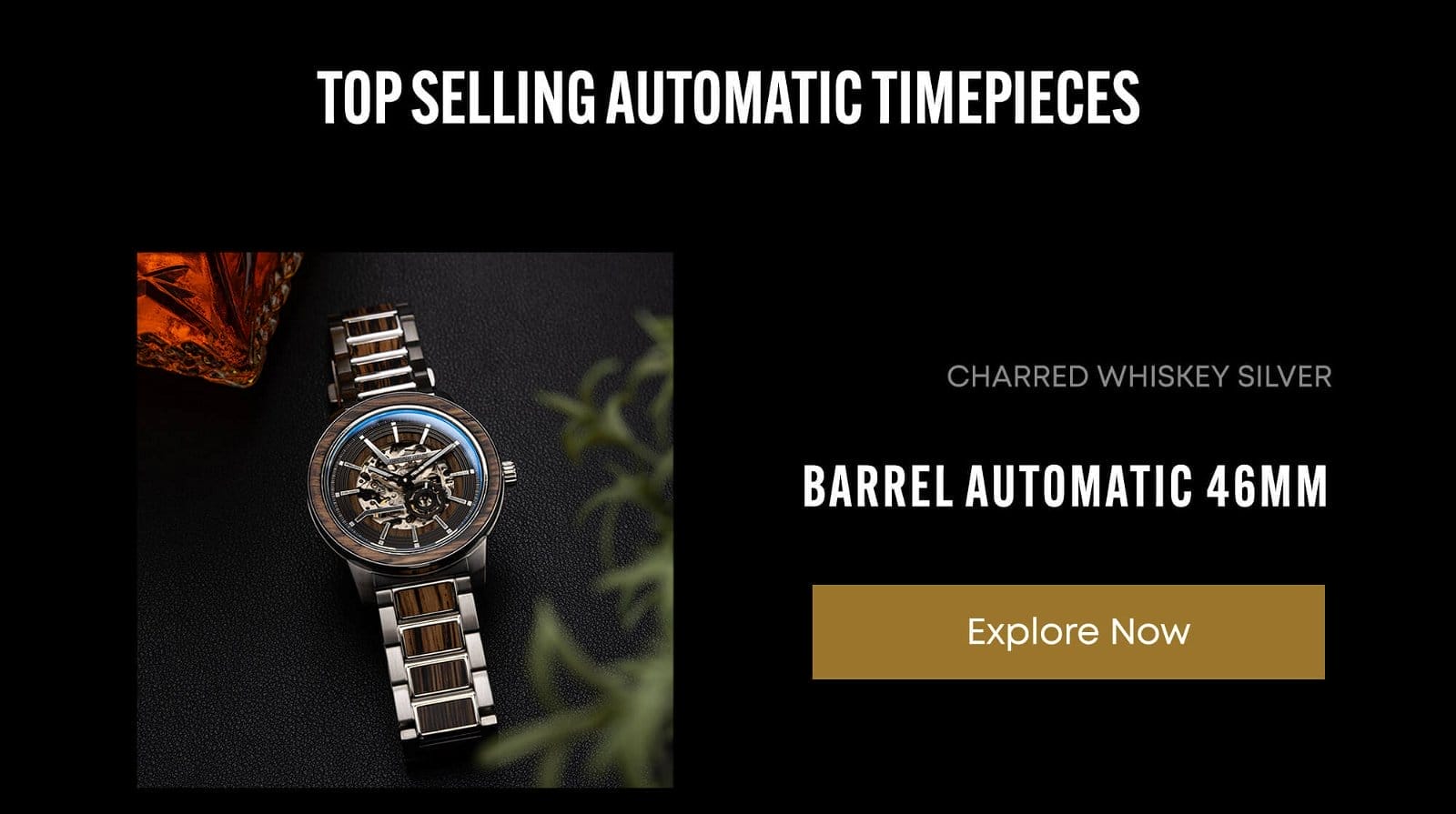 CHARRED WHISKEY BARREL AUTOMATIC 46