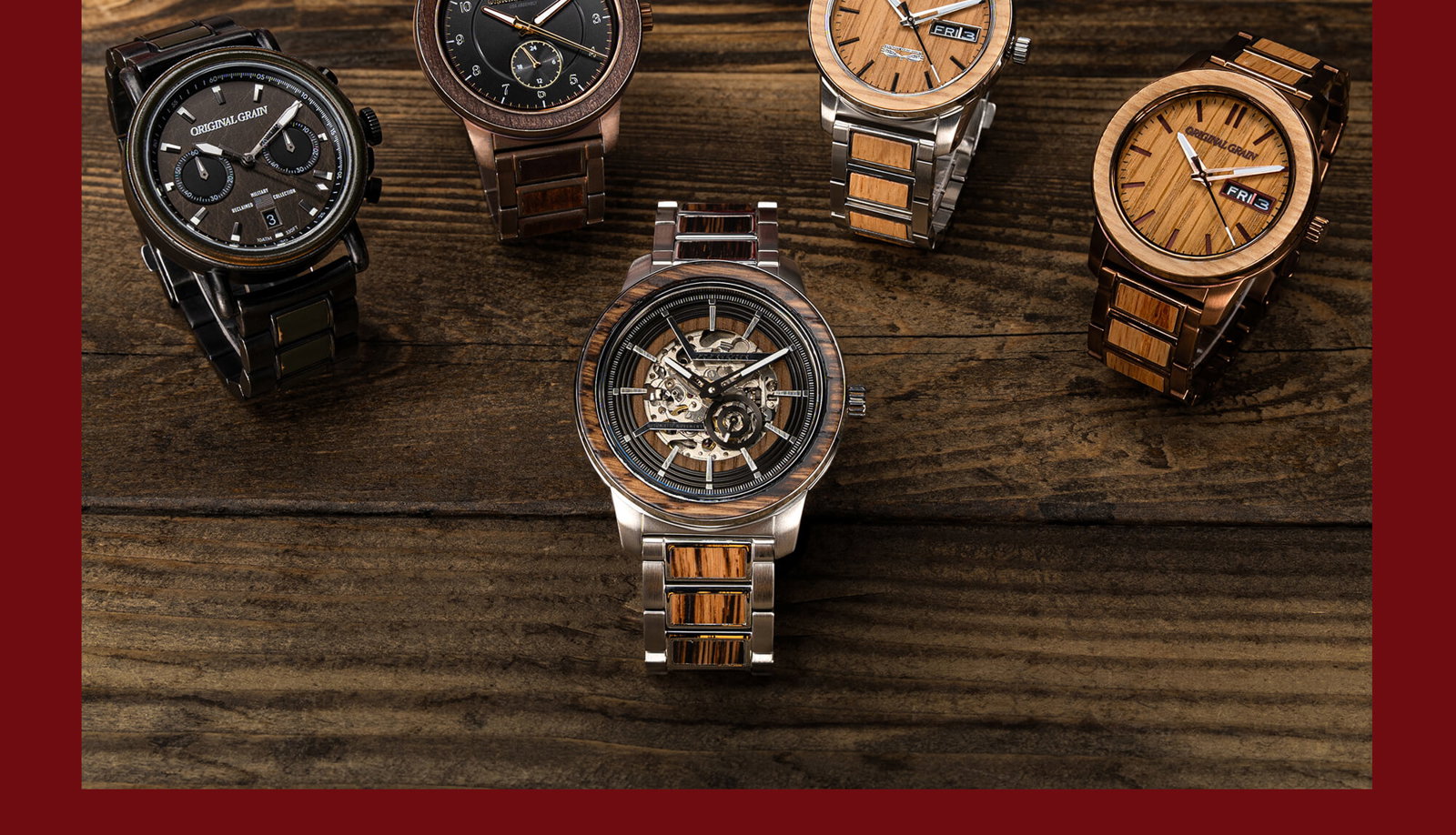 Click here to shop Original Grain's Watches