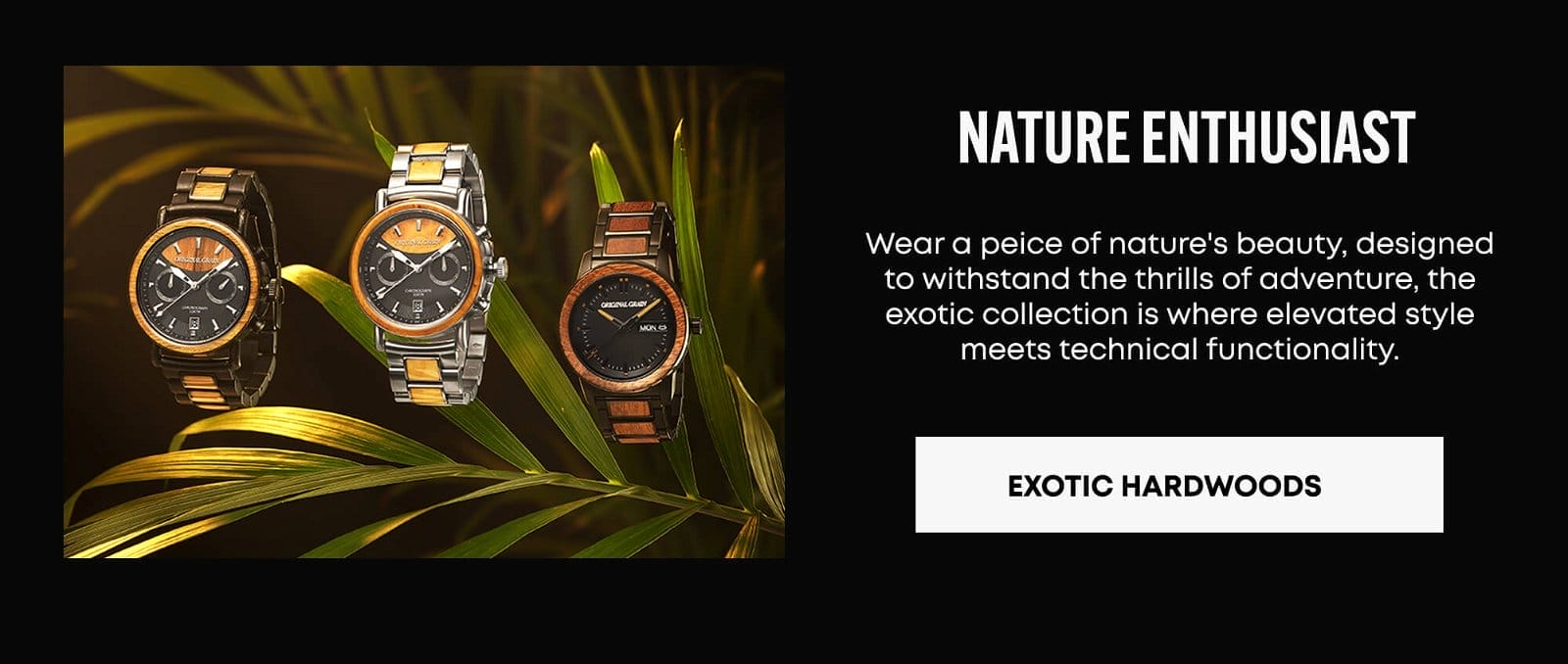 Shop Original Grain Exotic Wood Timepieces