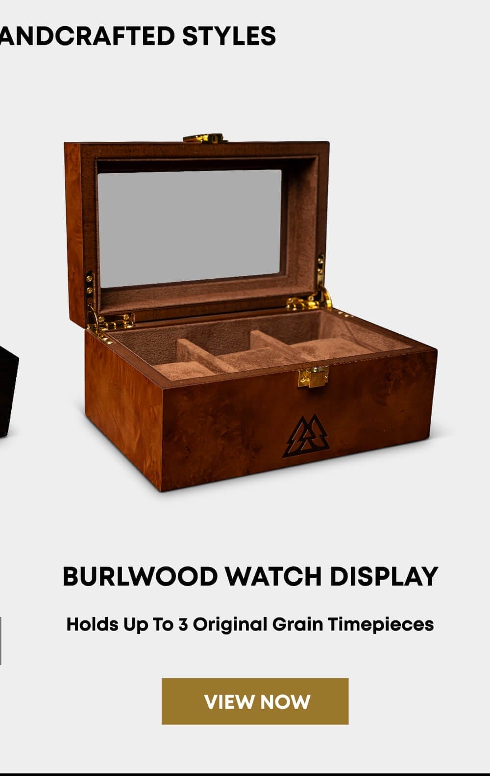 Burlwood 3 Watch Display