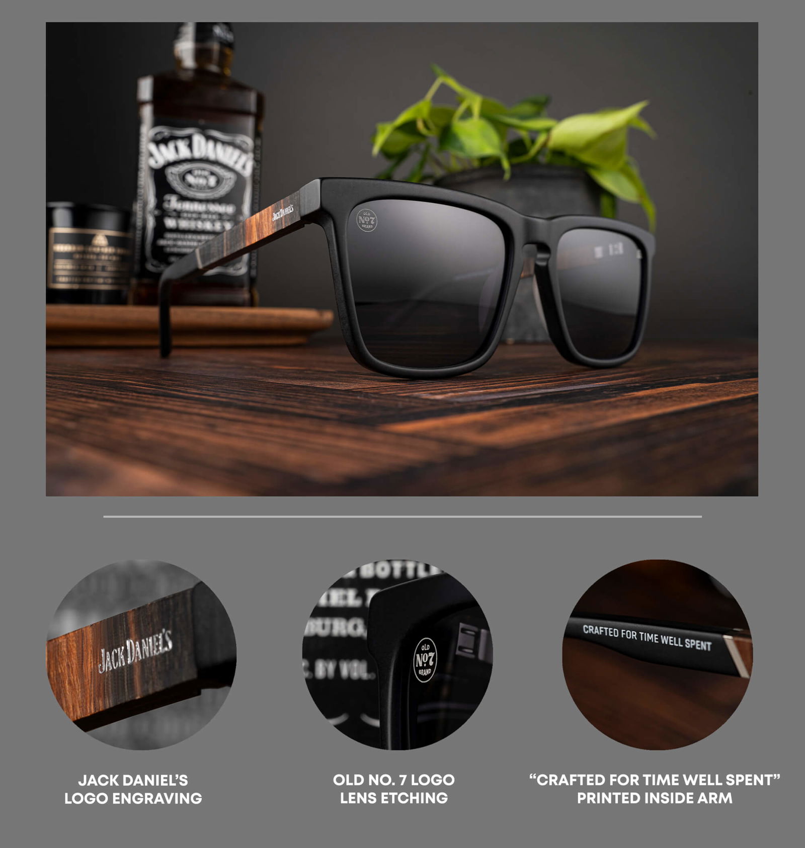 Original Grain's Jack Daniel's Sunglasses