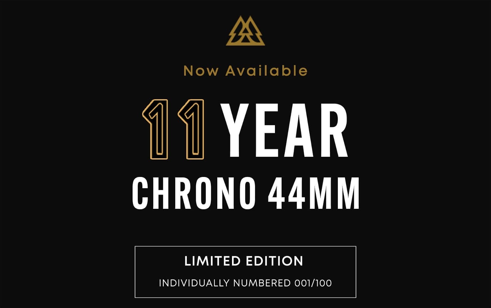 Original Grain's 11 Year Anniversary Chronographs are now available