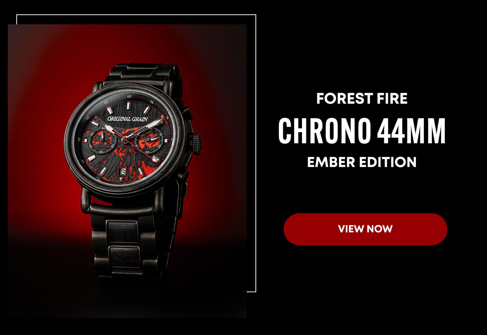 Original Grain's Forest Fire Ember Chrono 44mm