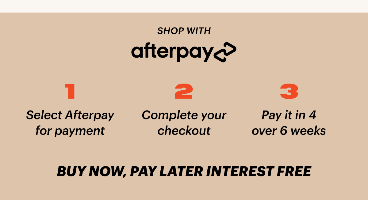 Shop with afterpay