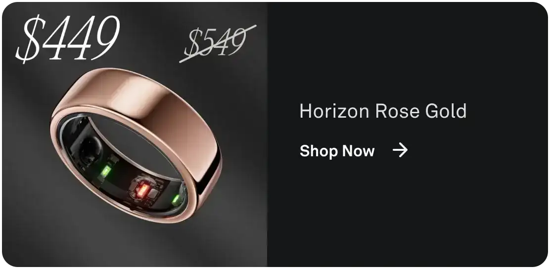 Horizon Rose Gold Oura Ring