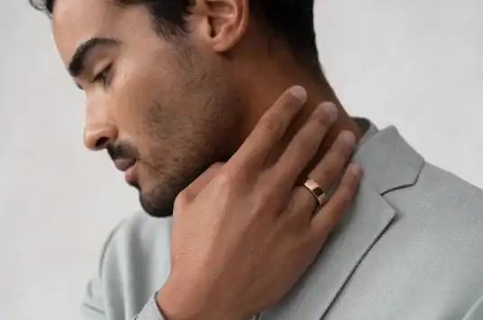Person Wearing Oura Ring