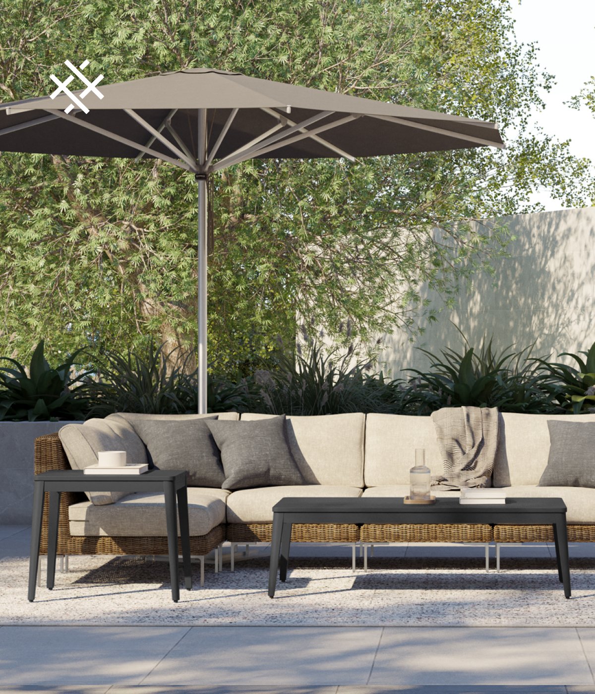 Discover the Perfect Pairing Enhance your Outer set with our versatile range of expansions and outdoor accessories, from sophisticated dining tables to lounge-worthy chaises. All are thoughtfully designed to make spending time outside relaxing and effortless. Shop Now