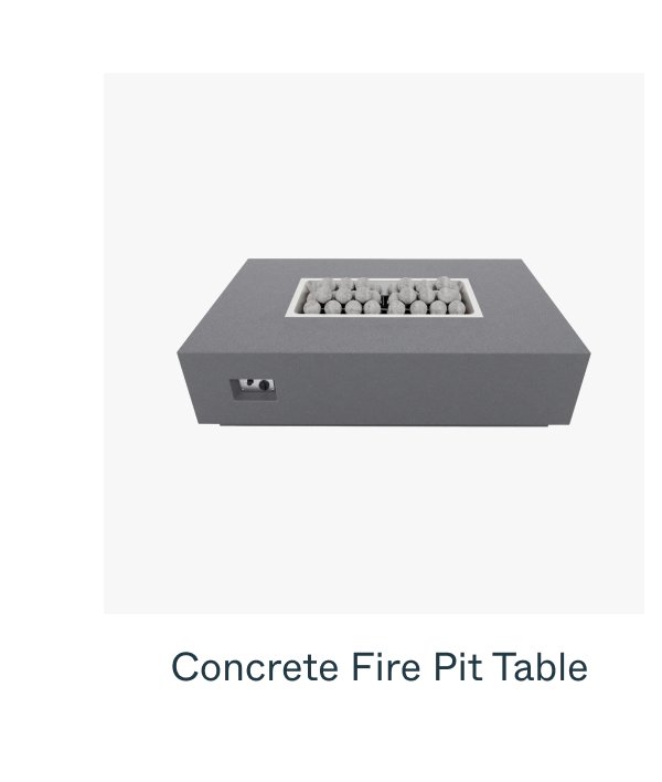 Concrete Fire Pit Table