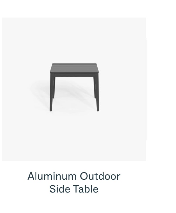 Aluminum Outdoor Side Table