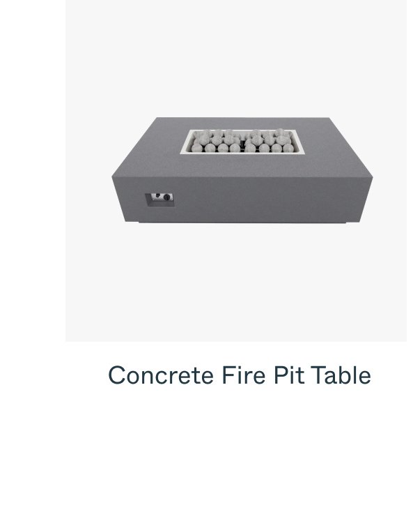 Concrete Fire Pit Table